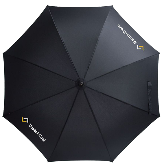 Зонт "Восток уголь" - брендированный .
