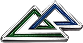 Значок «Новая высота» КБ корпоративный с логотипом Компании.
