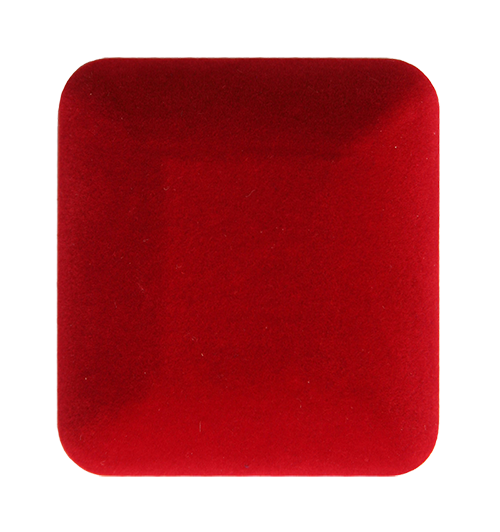 Футляр бархатный 92х92 мм красный.