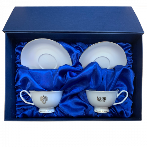 Чайные пары с логотипом в подарочной коробке.