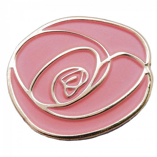 Значок "Роза"  корпоративный с логотипом Компании.