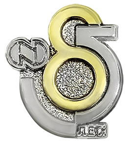 Значок Норильский никель 85 лет корпоративный с логотипом Компании.