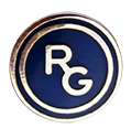 Значок Гедеон Рихтер корпоративный с логотипом Компании.