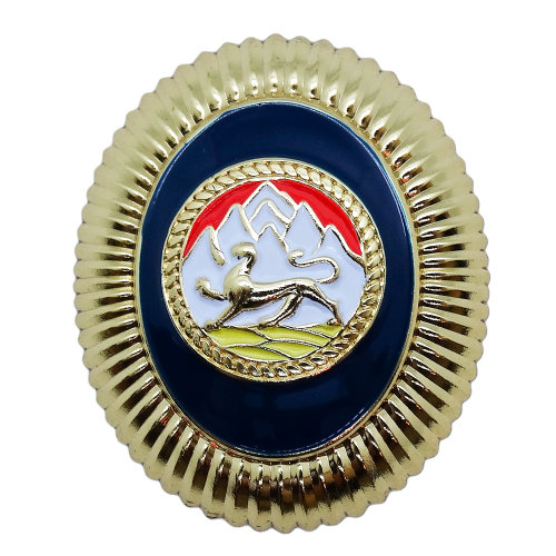 Кокарда "МИД РЮО" корпоративный с логотипом Компании.