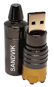 USB-flash Sandvik - черный никель